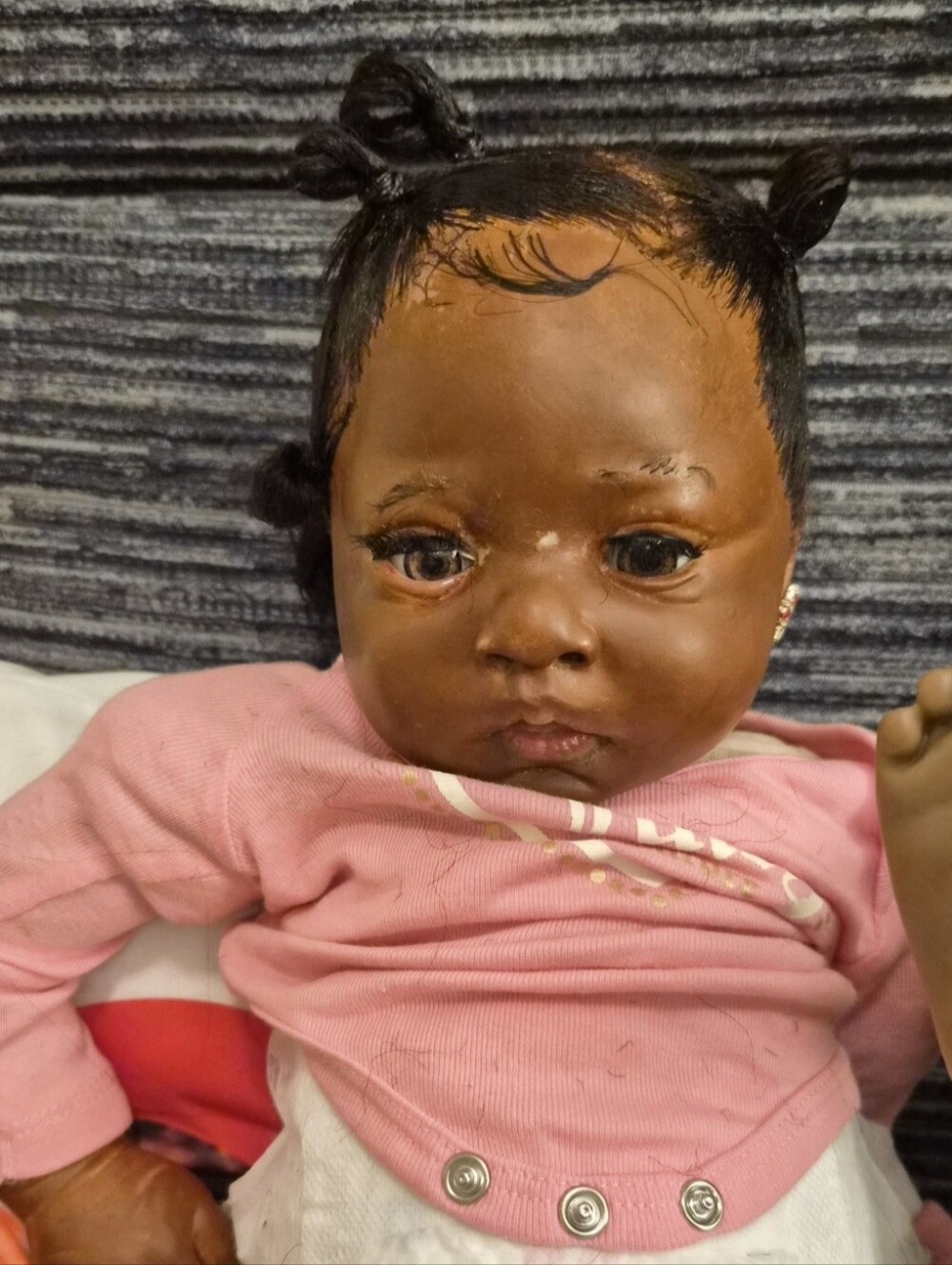 Pink Baby Doll with Beaded Braids - Kids Toys